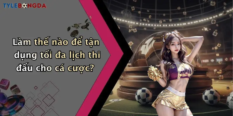 Làm thế nào để tận dụng tối đa lịch thi đấu cho cá cược?