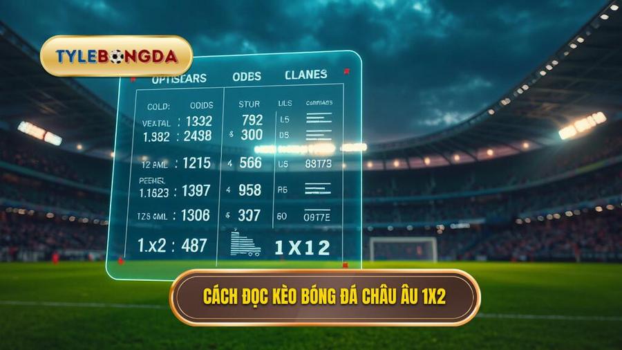Cách đọc kèo bóng đá Châu Âu 1x2