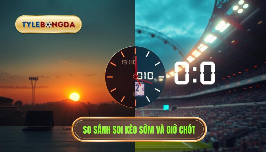 3. So sánh soi kèo sớm và giờ chót